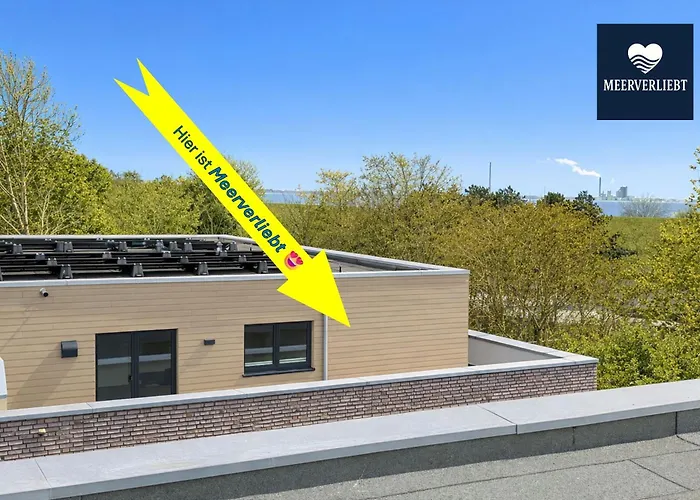 Daire Meerverliebt - Penthousewohnung Mit Dachterrasse, Sauna - Strandnah! Tossens